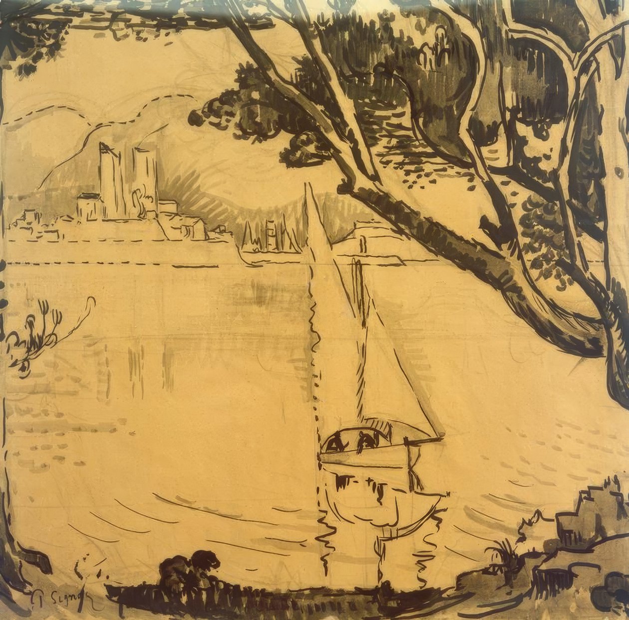 P. Signac, Pointe de Bacon tekijältä Paul Signac