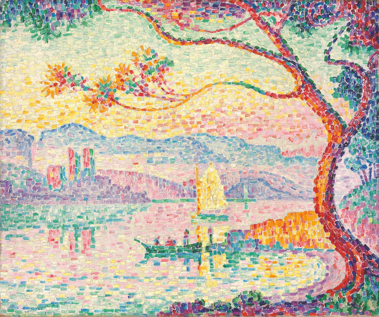 Port d"Antibes, 1917 tekijältä Paul Signac