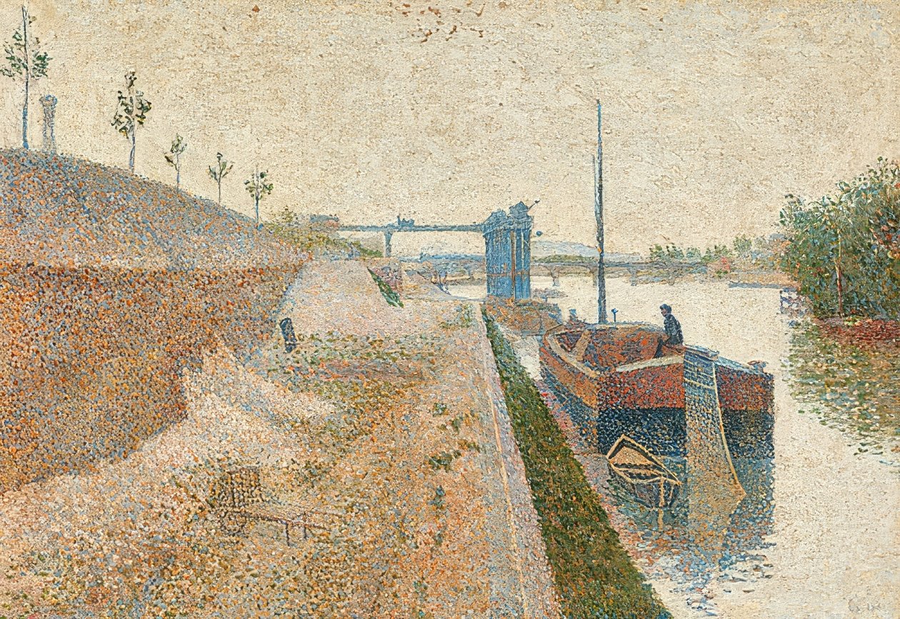 Quai de Clichy. 1887 tekijältä Paul Signac
