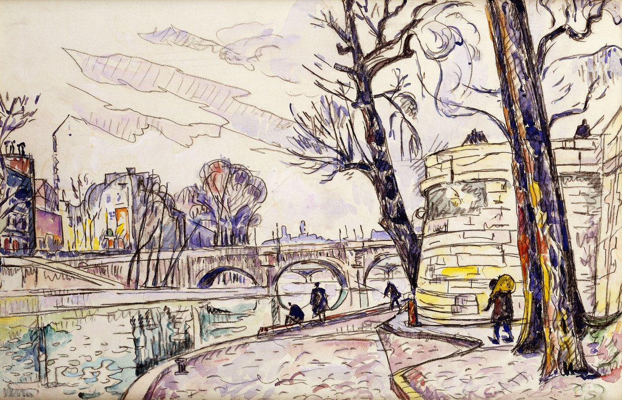 Seinen laituri, tekijältä Paul Signac
