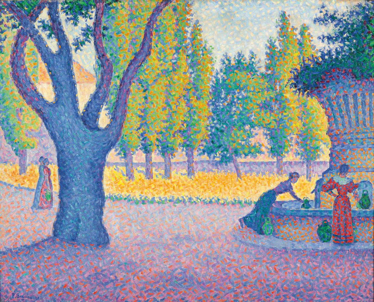 Saint-Tropez, Fontaine des Lices tekijältä Paul Signac