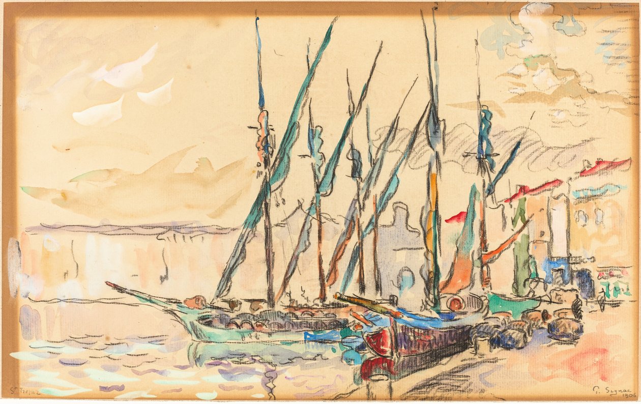 St Tropez tekijältä Paul Signac