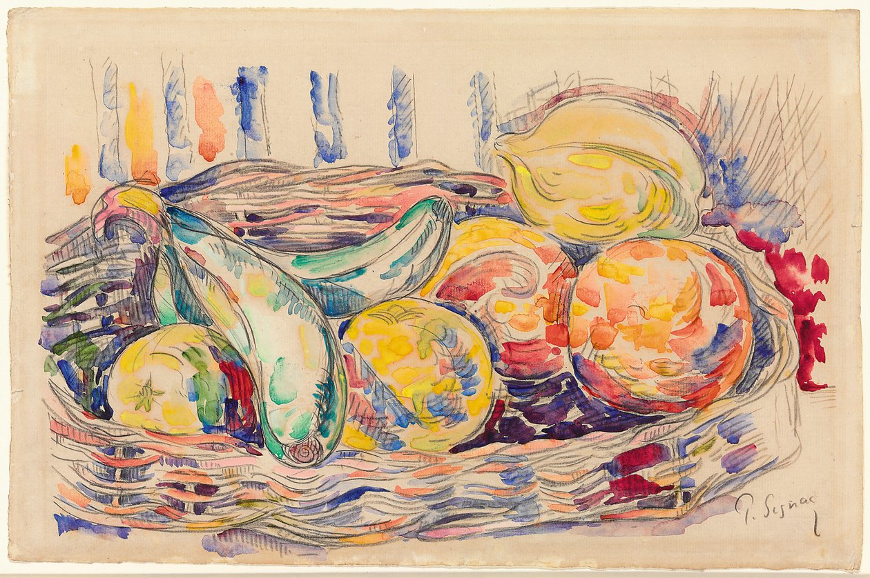 Asetelma, n. 1918-1920 tekijältä Paul Signac