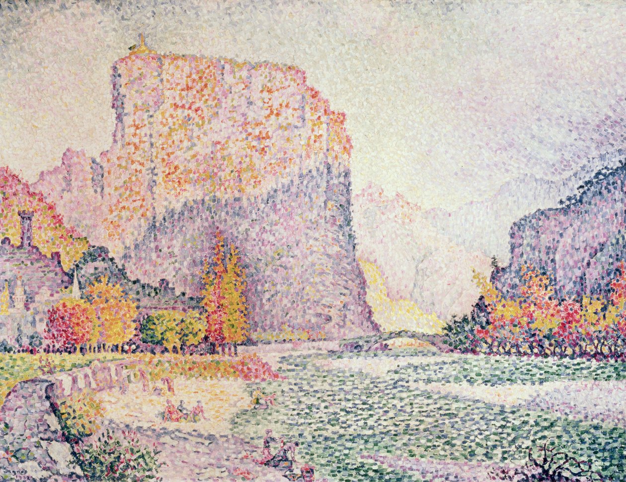 Cliffs at Castellane, 1902 tekijältä Paul Signac