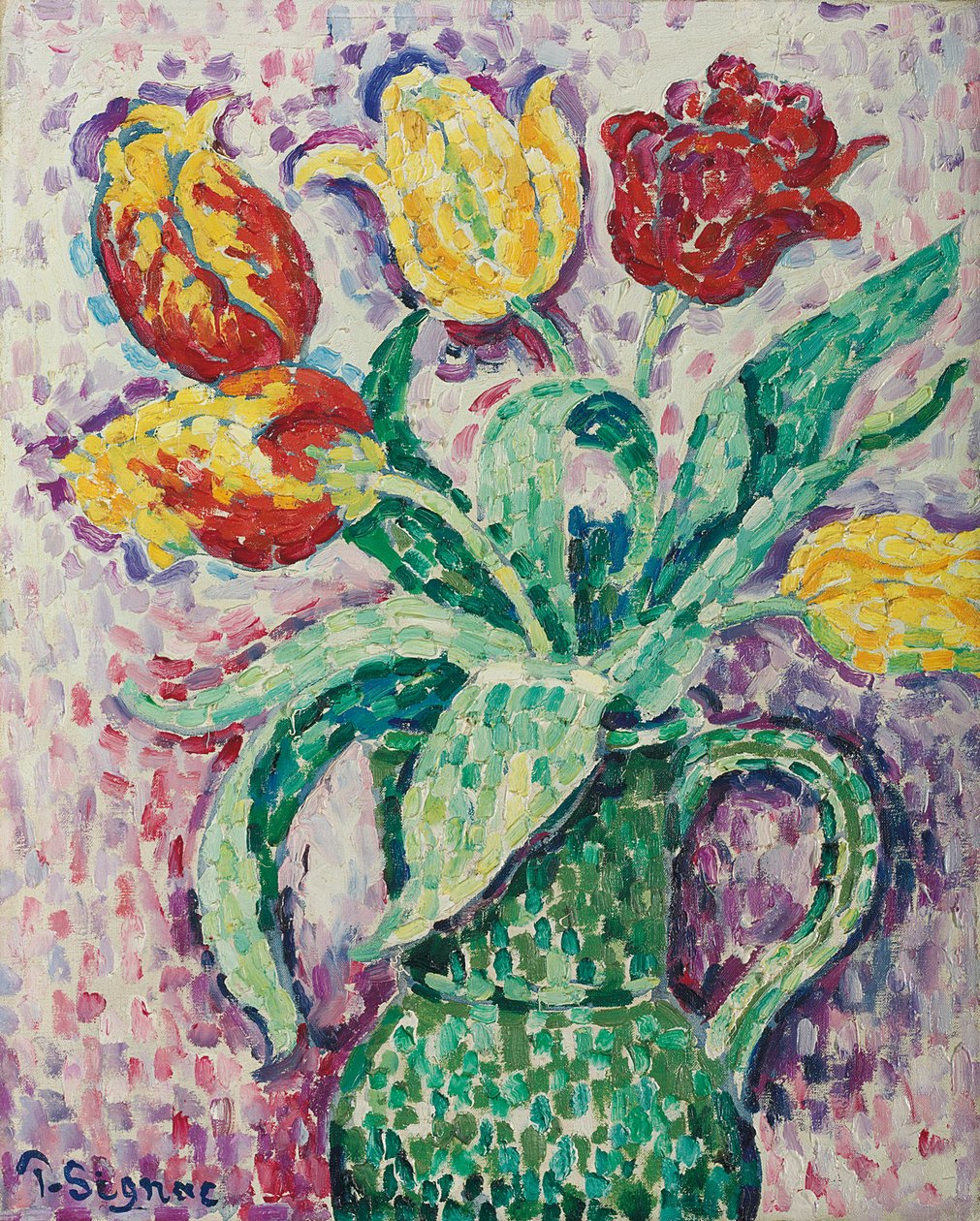 Vihreä maljakko, 1920 tekijältä Paul Signac