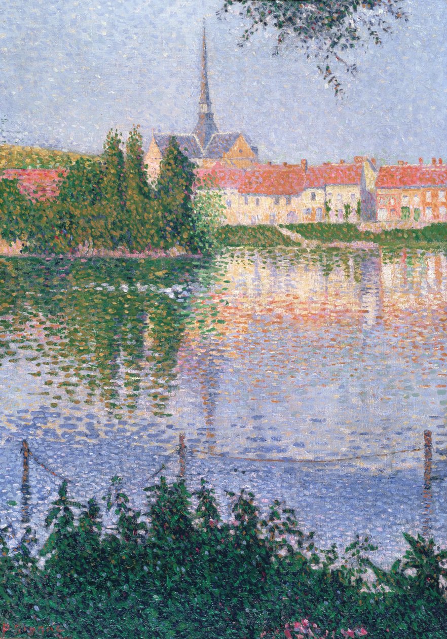 Saari Lucasissa lähellä Les Andelysiä tekijältä Paul Signac