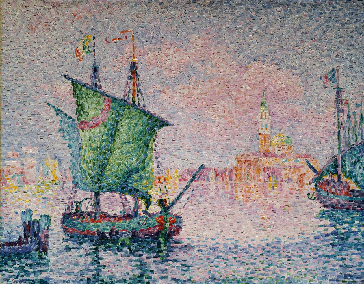 Venetsia - vaaleanpunainen pilvi tekijältä Paul Signac