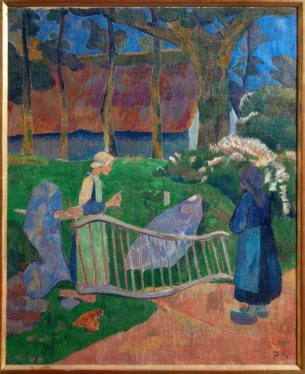 La barrière fleurie, Le Pouldu (Finistère) tekijältä Paul Sérusier