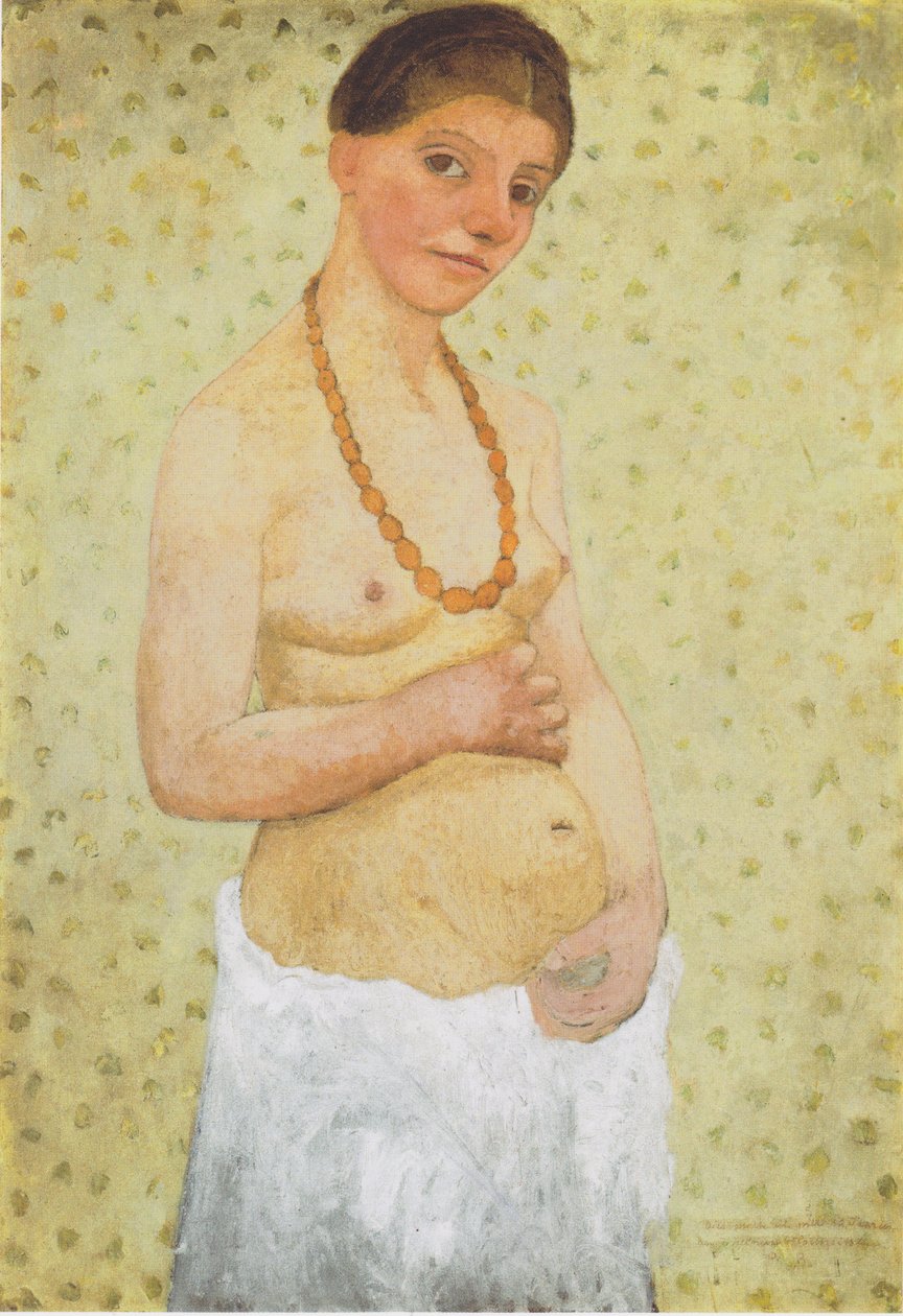 Omakuva 6. hääpäivänä tekijältä Paula Modersohn Becker
