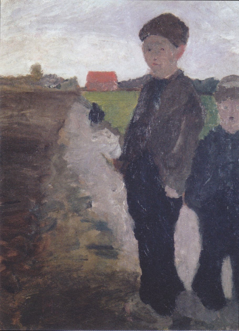 Kaksi poikaa Moorin kanavalla tekijältä Paula Modersohn Becker
