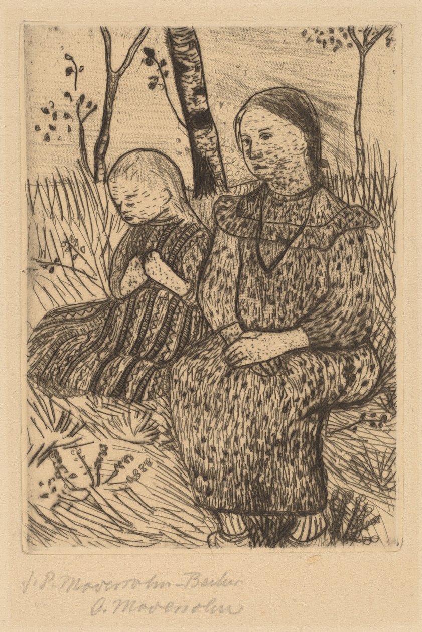 Kaksi talonpoikatyttöä tekijältä Paula Modersohn Becker