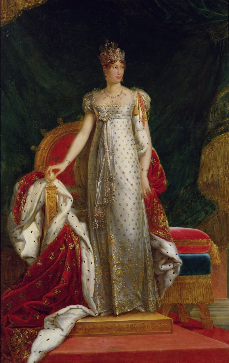 Ranskan keisarinna Marie Louisen (1791-1847) muotokuva Francois Gerardin maalauksen jälkeen tekijältä Paulin Jean Baptiste Guerin