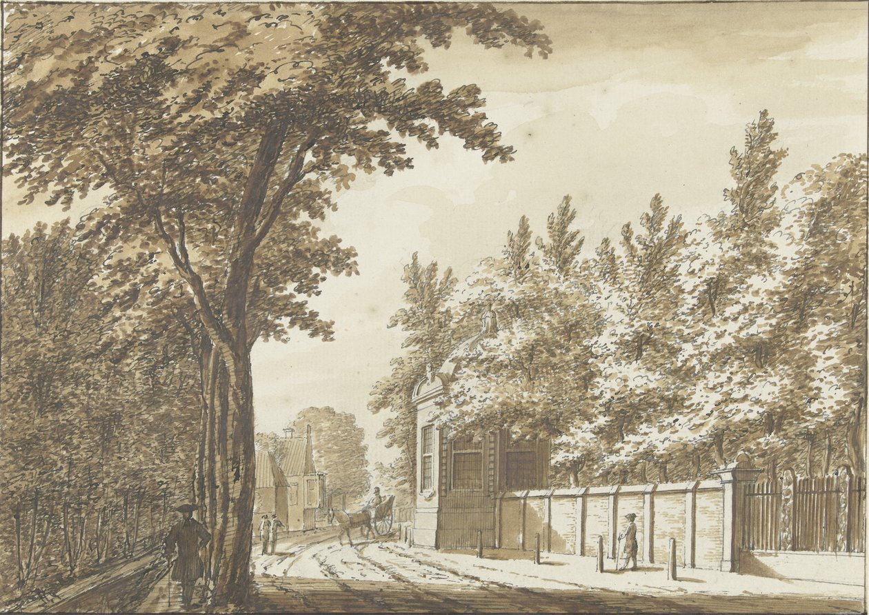 Hofstede Bosch-en-Hoven Haarlemin ulkopuolella tekijältä Paulus Constantijn la Fargue (attributed to)
