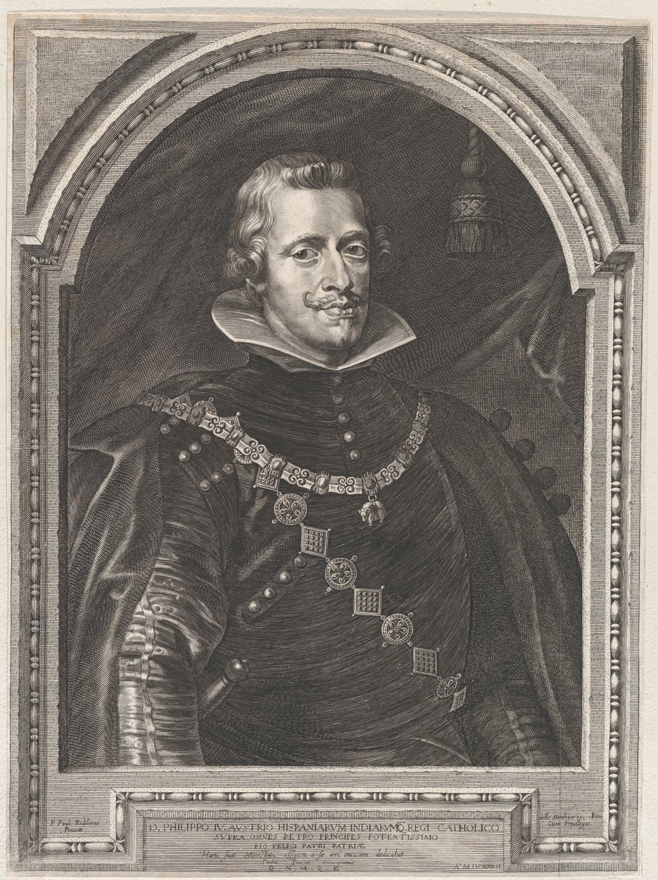 Philip IV:n muotokuva, 1630, 1630. tekijältä Paulus Pontius
