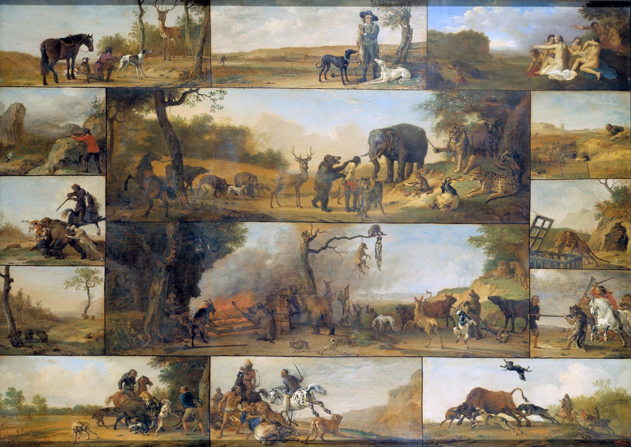 Metsästäjän rangaistus, 1647. tekijältä Paulus Potter
