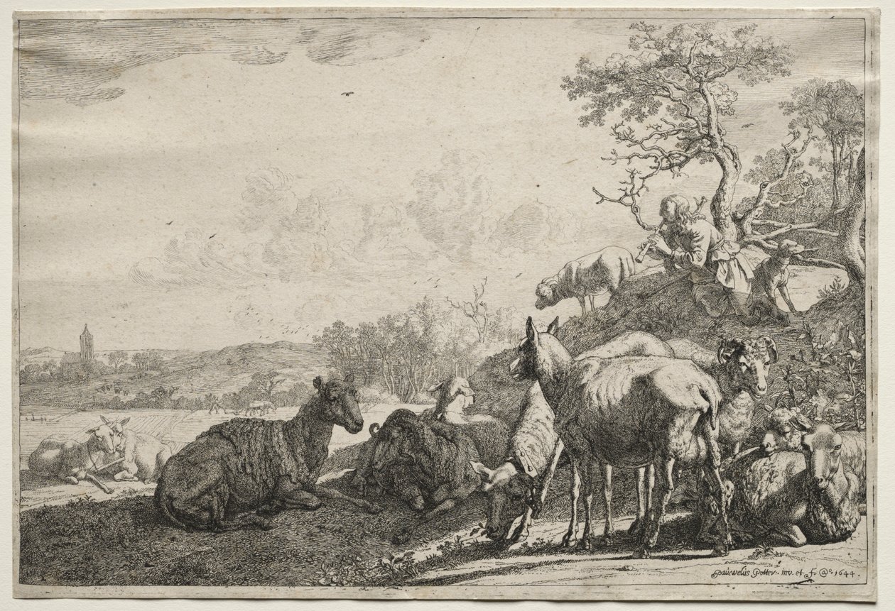 Paimen, 1644. tekijältä Paulus Potter
