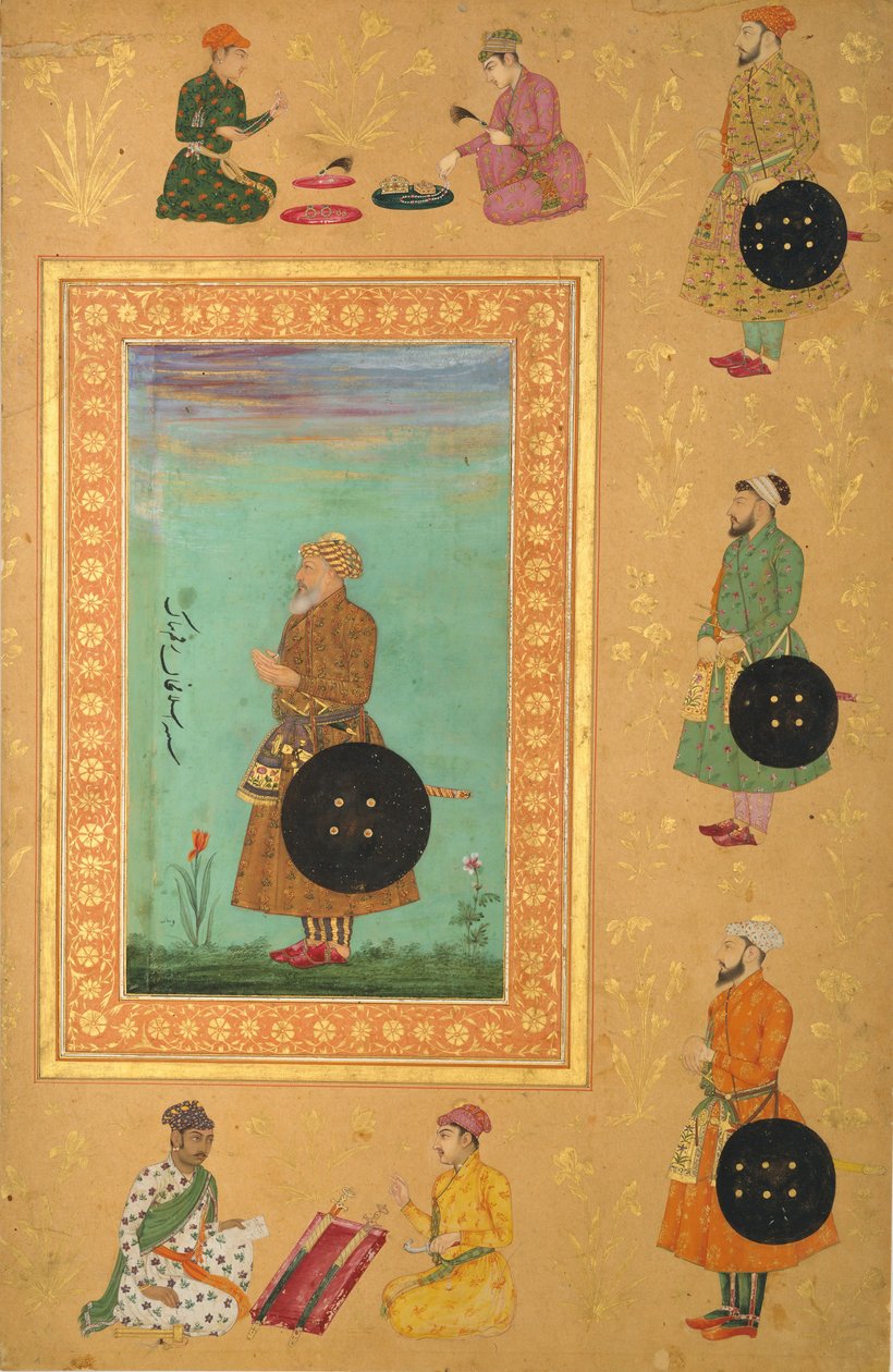 Islam Khan Mashhadin muotokuva 1600-luvulta. tekijältä Payag