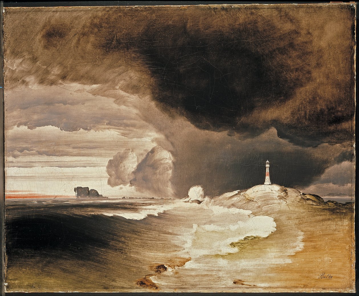 Majakka Norjan rannikolla tekijältä Peder Balke