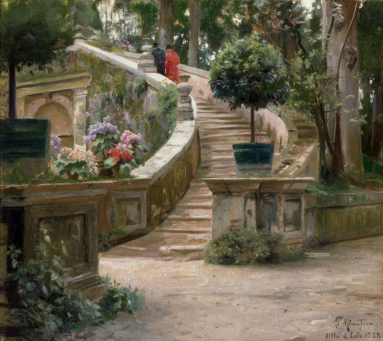 Im Park der Villa dEste tekijältä Peder Monsted