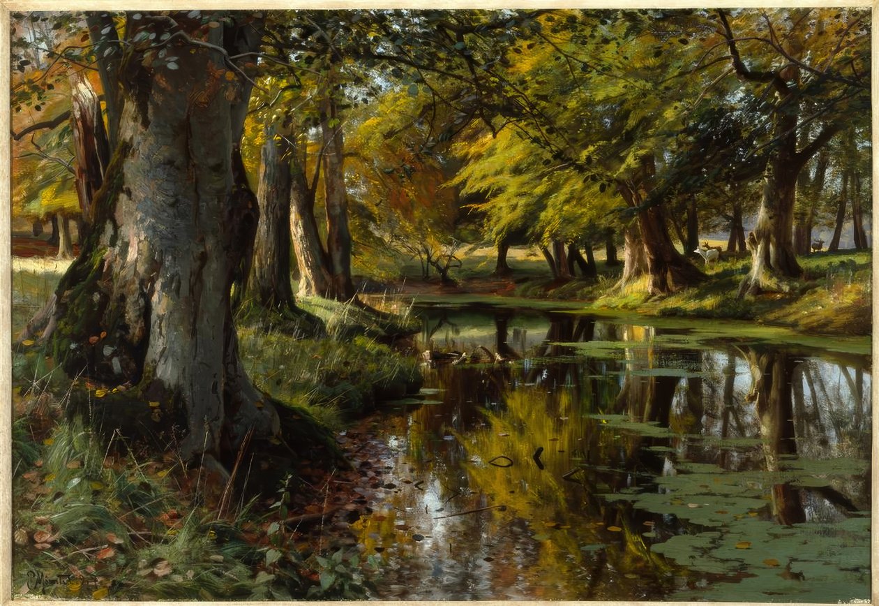 P. Mönsted, Spätsommer am Waldbach tekijältä Peder Monsted