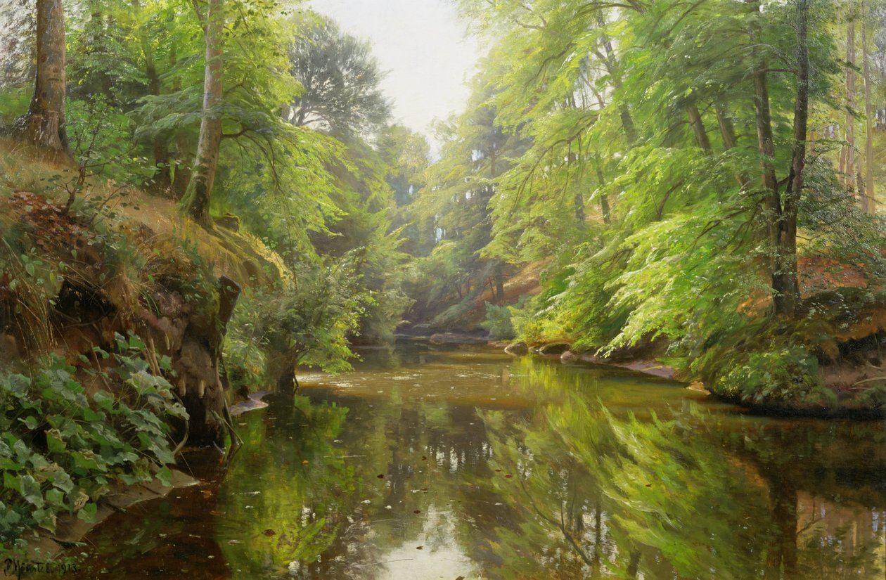 Hiljainen joki, 1913 tekijältä Peder Monsted