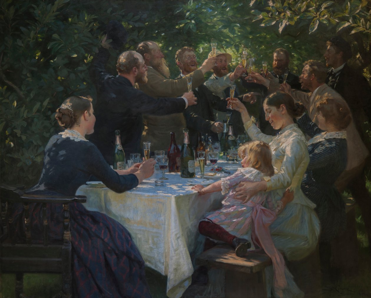 Hip, hip, hurraa!, 1888. tekijältä Peder Severin Krøyer