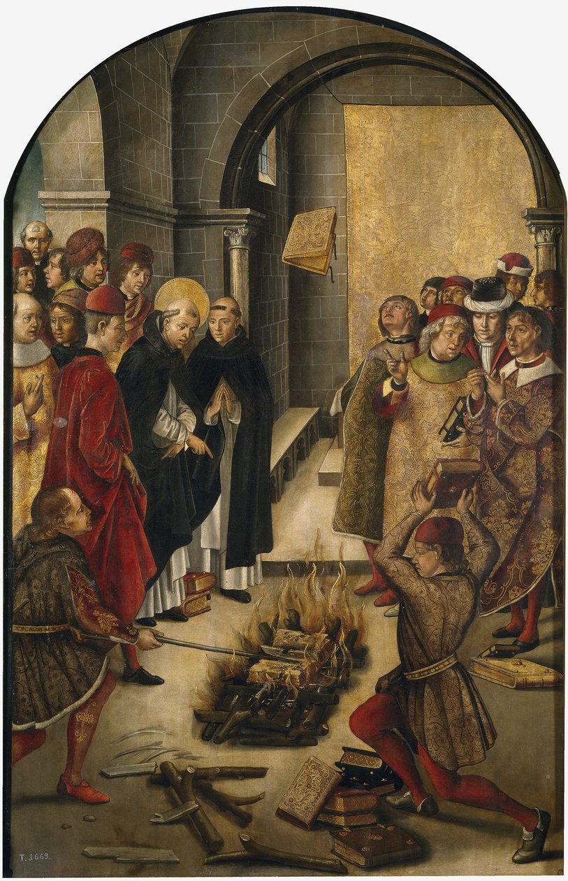 St. Dominic de Guzman ja albigensialaiset tekijältä Pedro Berruguete