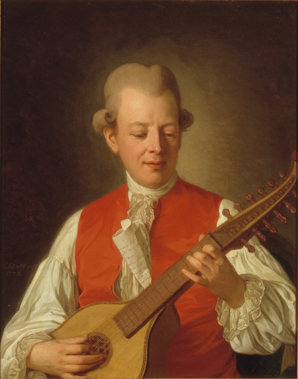 Runoilija Carl Mikael Bellmanin (1740-95) muotokuva 1779 tekijältä Per Krafft