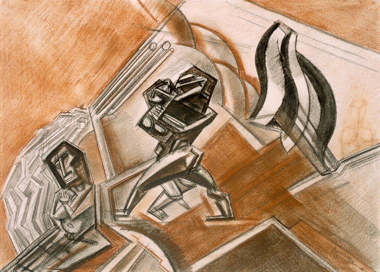 Taistelu nro 3, 1914. tekijältä Percy Wyndham Lewis