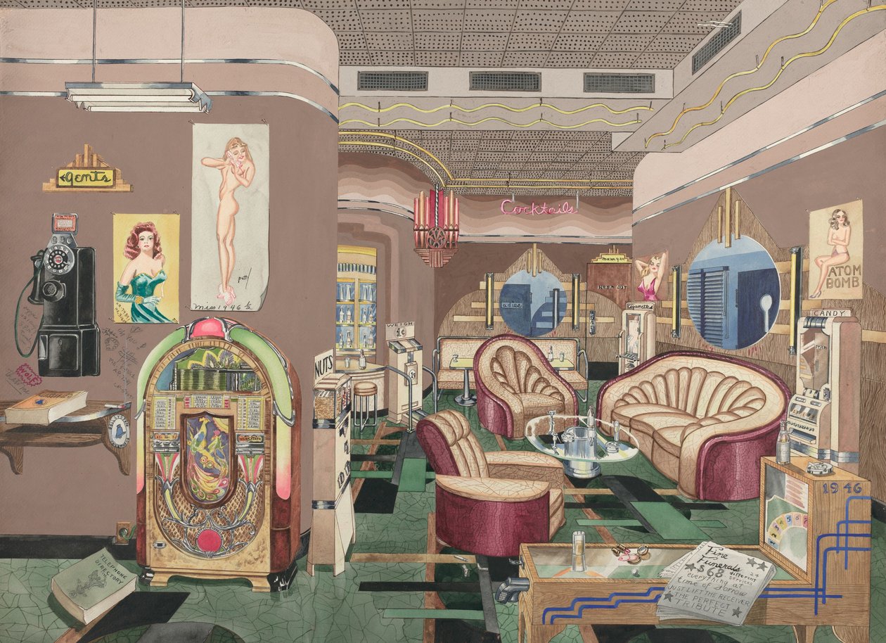 Cocktail Lounge, 1946, 19351942. tekijältä Perkins Harnly
