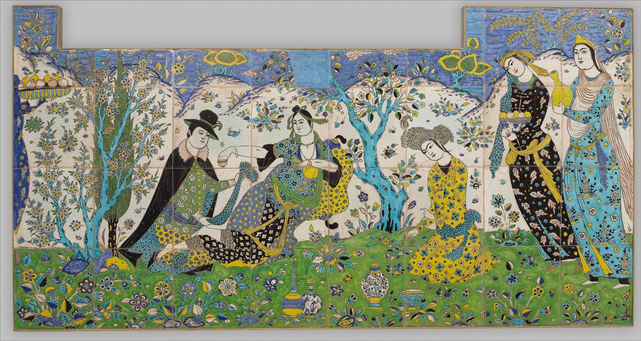 Garden Gathering, 1640-50 tekijältä Persian School