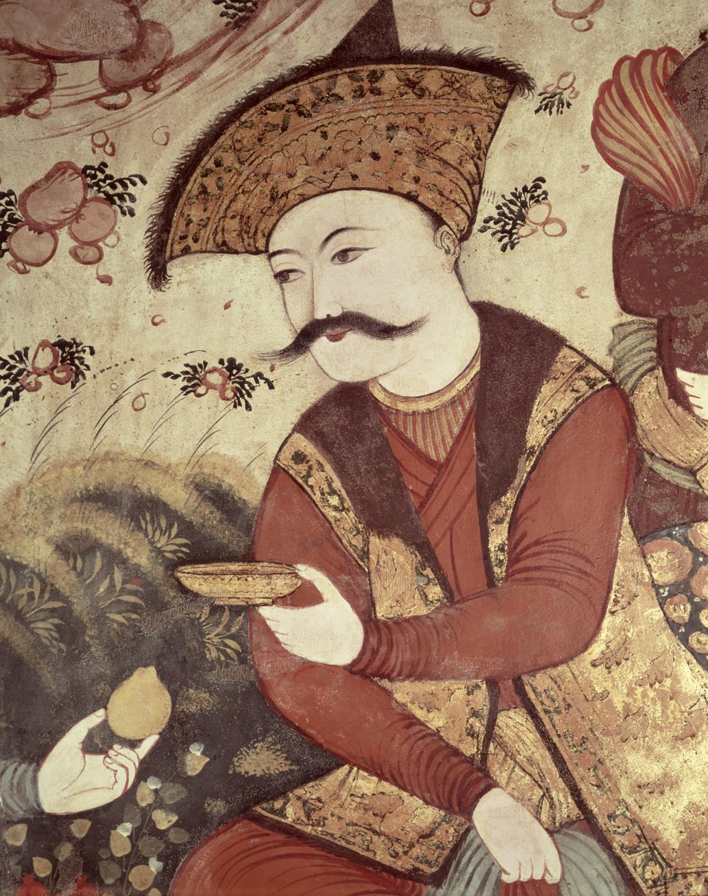 Shah Abbas I (1588-1629) (yksityiskohta) tekijältä Persian School