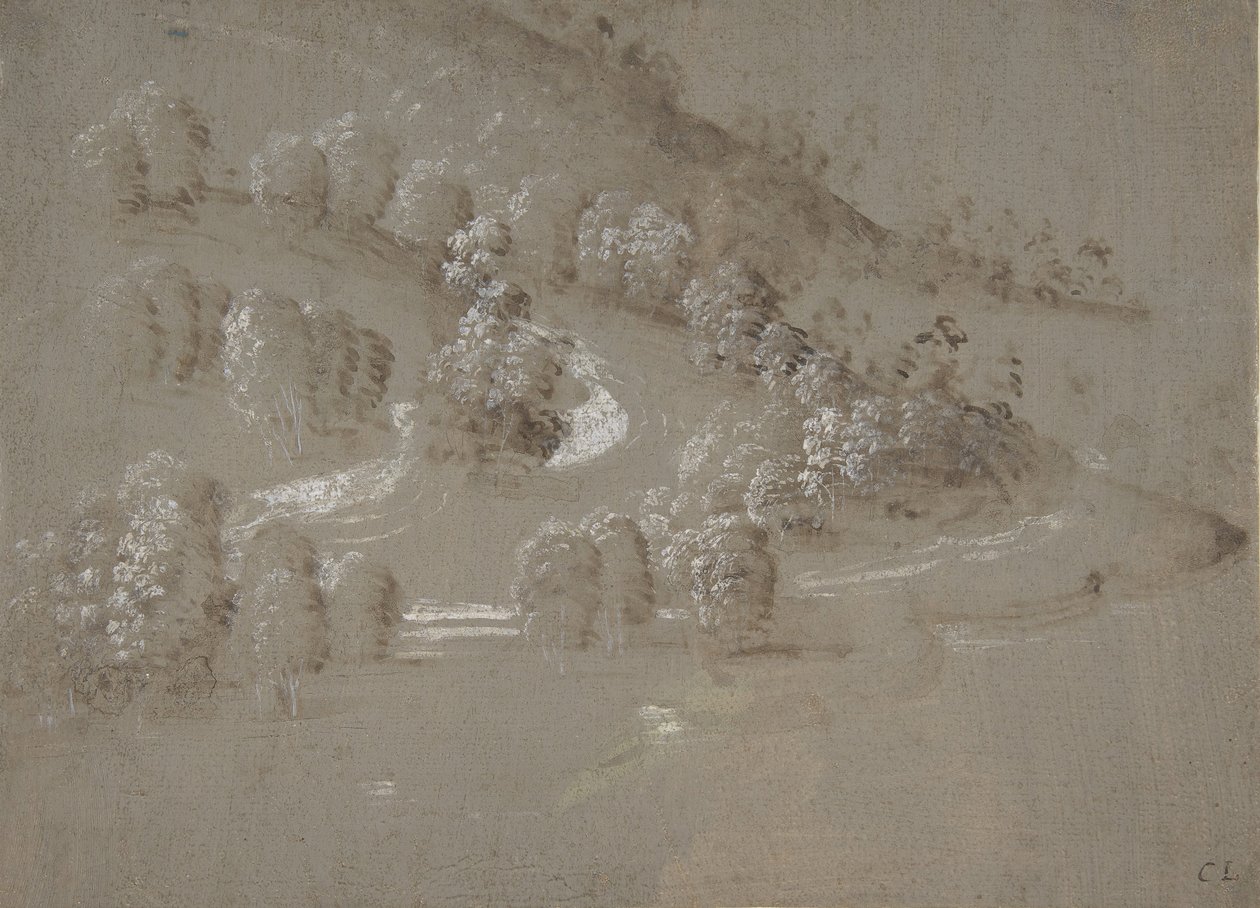 Maisema recto, Maisema verso, 1489-90. tekijältä Perugino