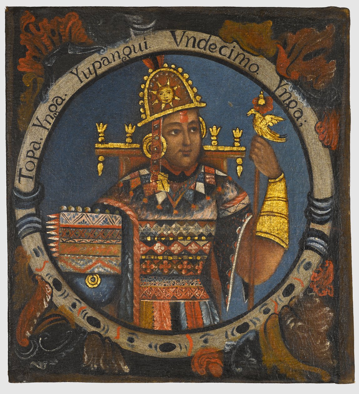 Tupac Yupanqui, 11. inkakuningas, 1700-luvun puoliväli tekijältä Peruvian School