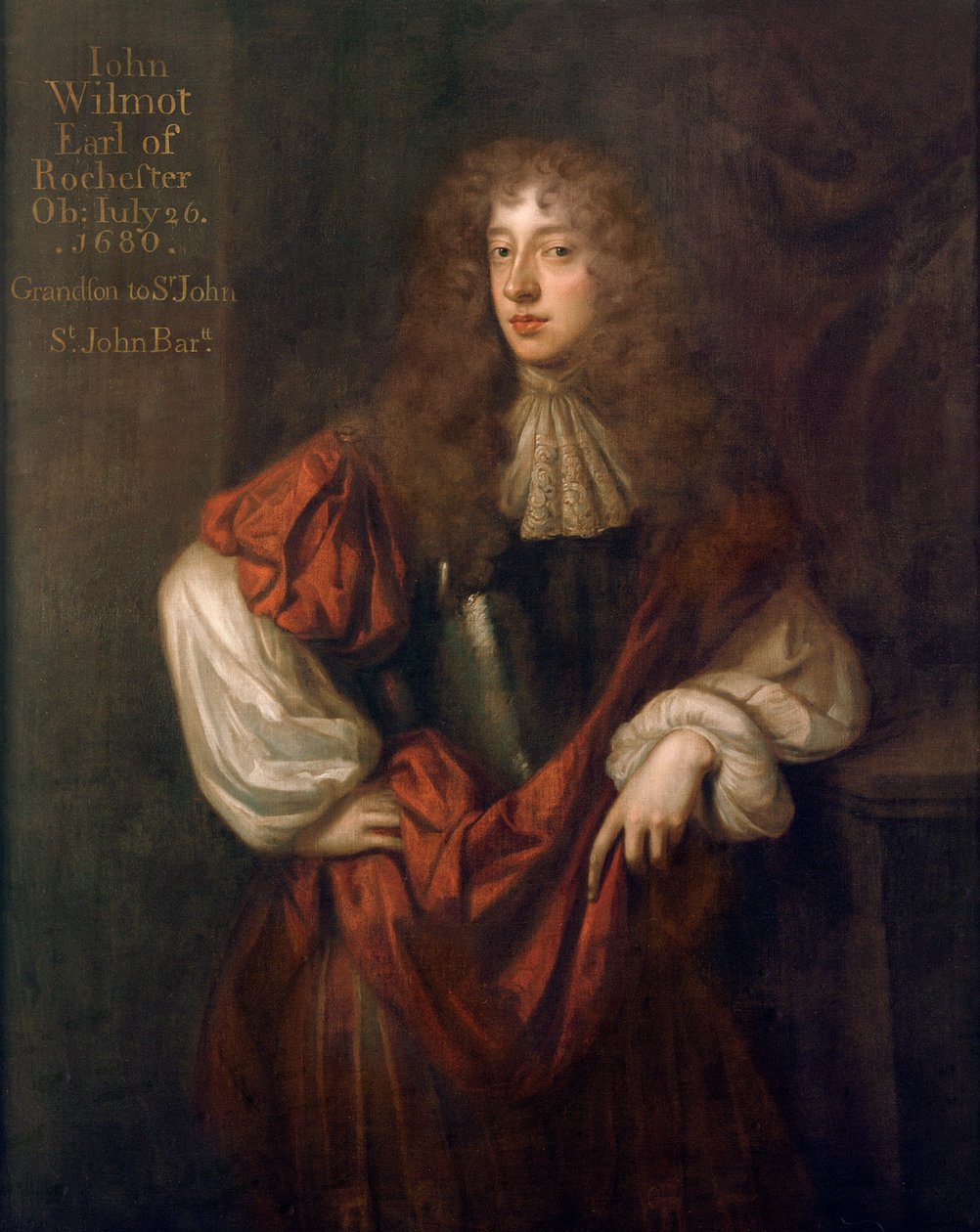 Rochesterin toisen jaarlin John Wilmotin (1647-80) muotokuva tekijältä Peter Lely