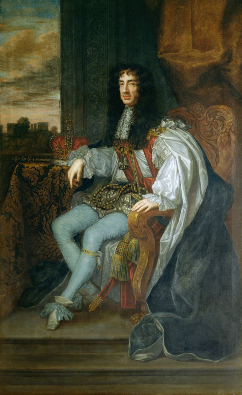 Kuningas Kaarle II:n (1630-85) muotokuva tekijältä Peter Lely