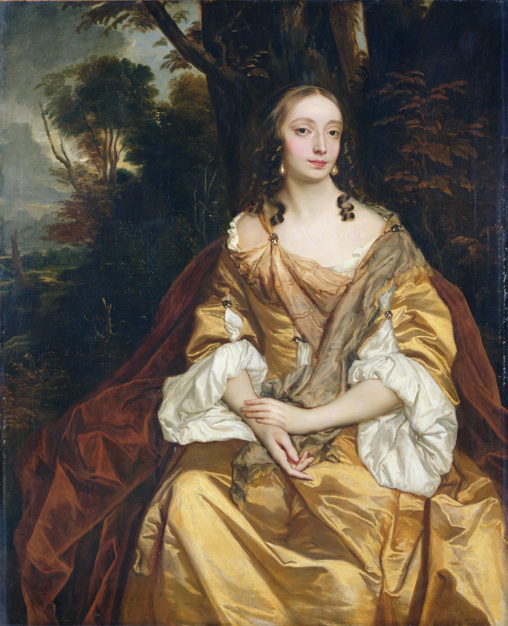 Naisen muotokuva, luultavasti Mary Parsons, myöhemmin rouva Draper, n. 1665 tekijältä Peter Lely