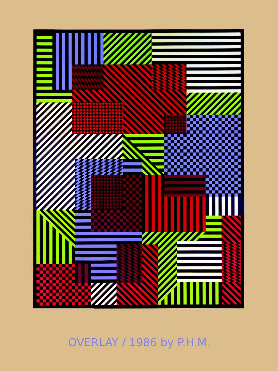 OVERLAY.86, (silkkipainatus) tekijältä Peter McClure