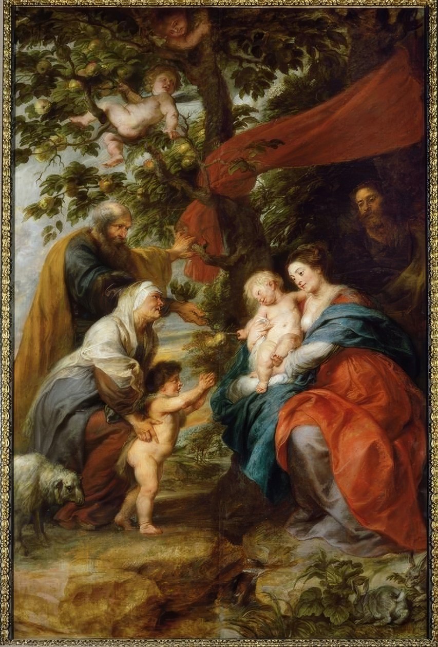 Pyhä perhe omenapuun alla tekijältä Peter Paul Rubens