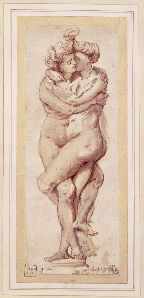 Sylevä pariskunta (piirustus) tekijältä Peter Paul Rubens
