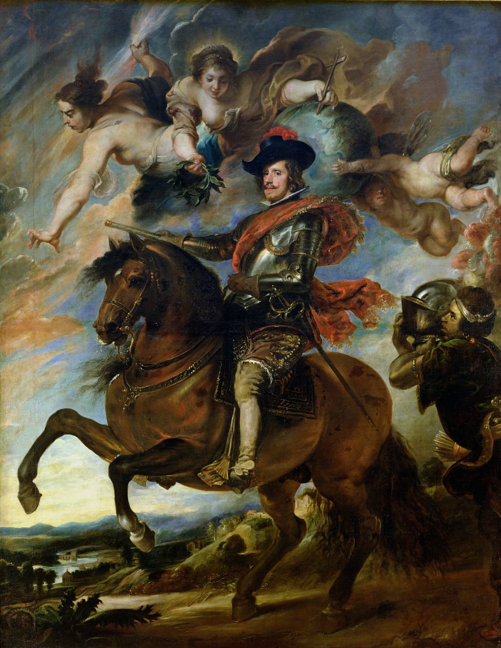 Espanjan kuninkaan Filip IV (1605-65) ratsastusmuotokuva n. 1645 tekijältä Peter Paul Rubens