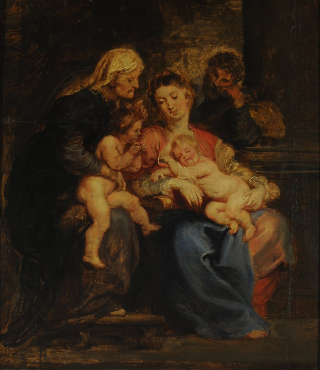 Pyhä perhe ja pyhät Elisabet ja Johannes tekijältä Peter Paul Rubens