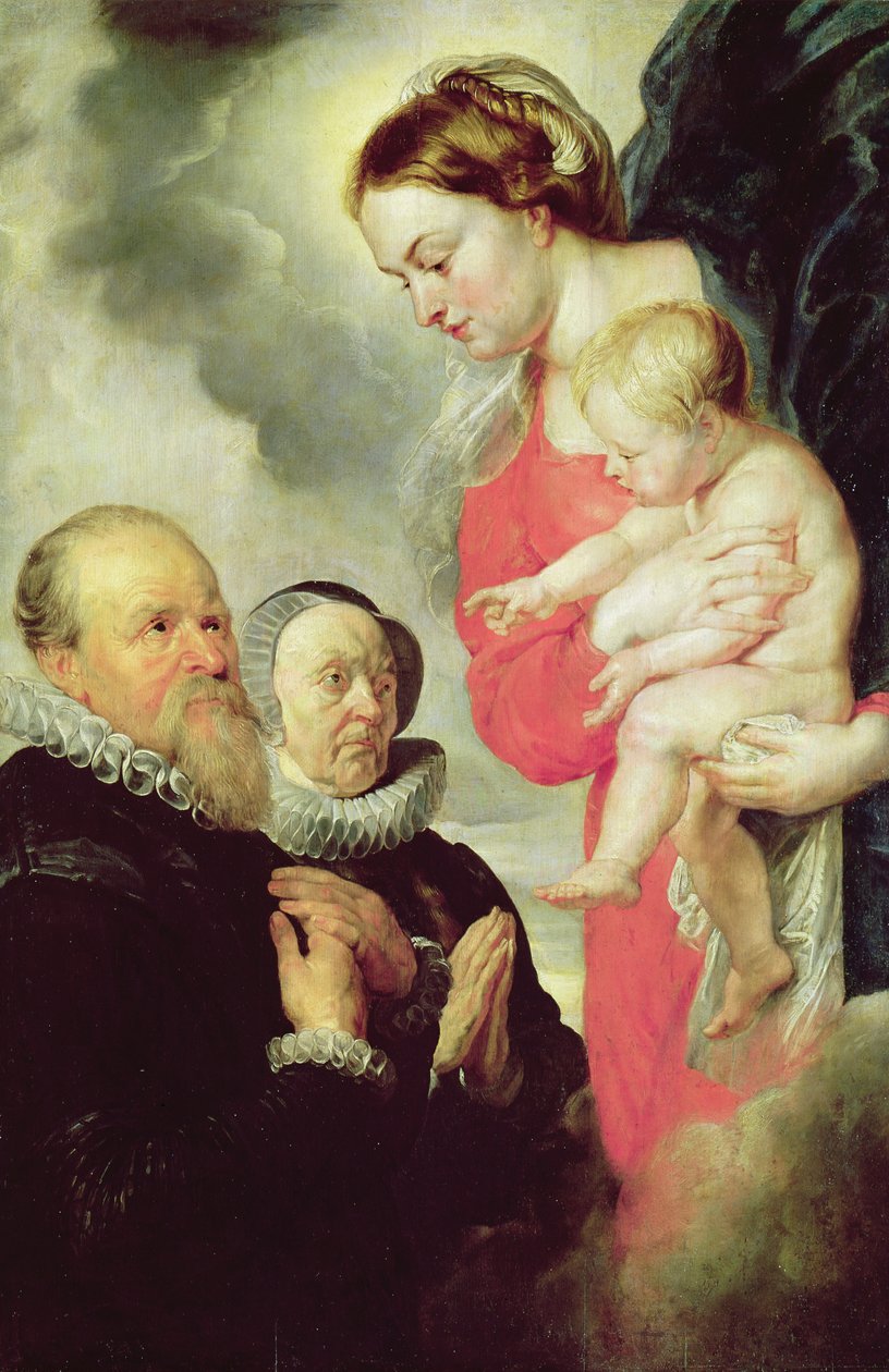 Madonna ja lapsi lahjoittajien Alexandre Goubeaun ja hänen vaimonsa Anne Antonin kanssa tekijältä Peter Paul Rubens