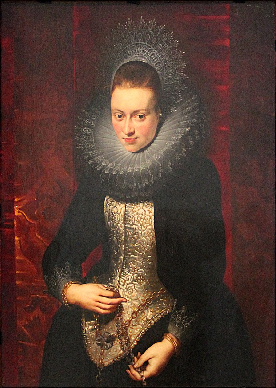 Muotokuva dune jeune femme avec un rosaire tekijältä Peter Paul Rubens