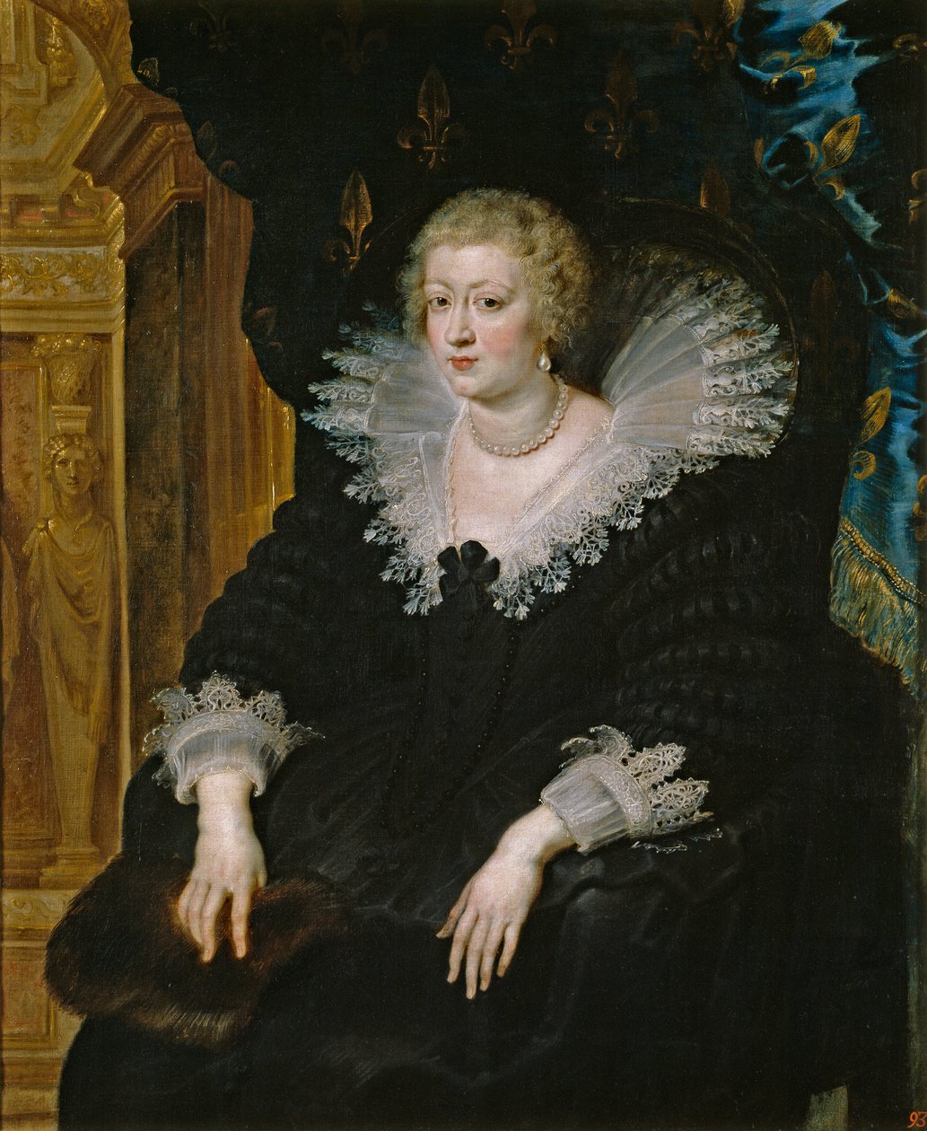 Itävallan Annen muotokuva (1601-1666) tekijältä Peter Paul Rubens