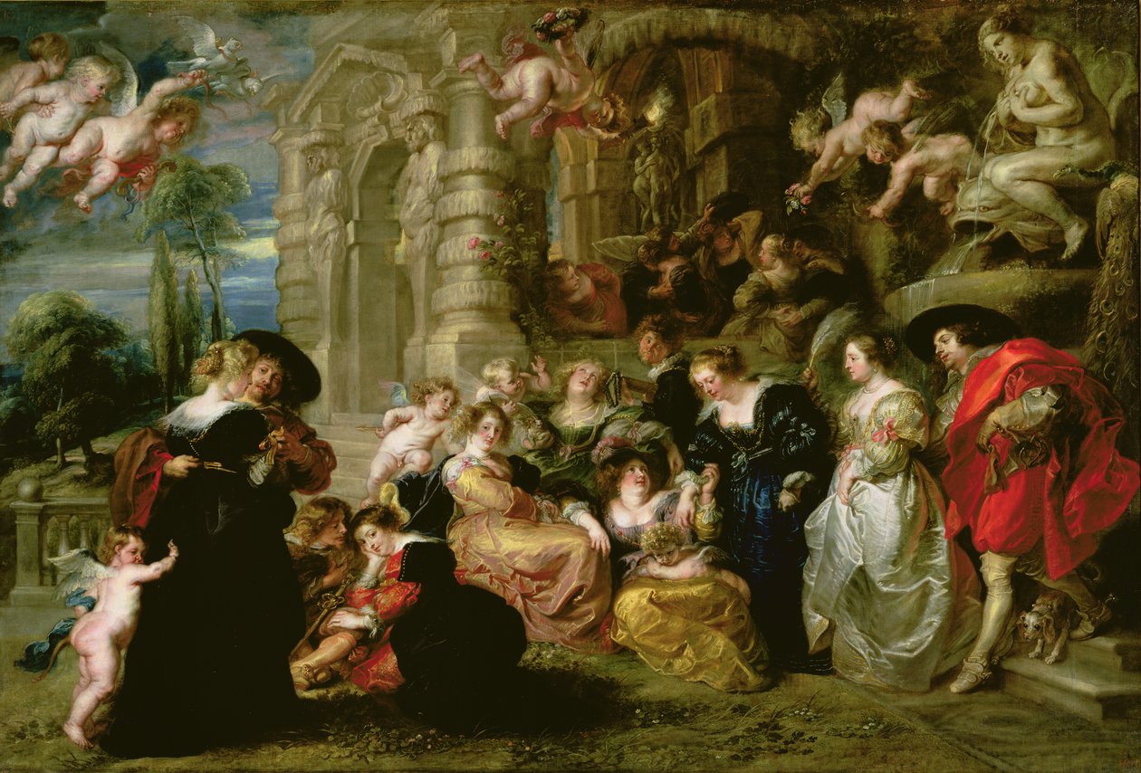 Rakkauden puutarha, n. 1630-32 tekijältä Peter Paul Rubens