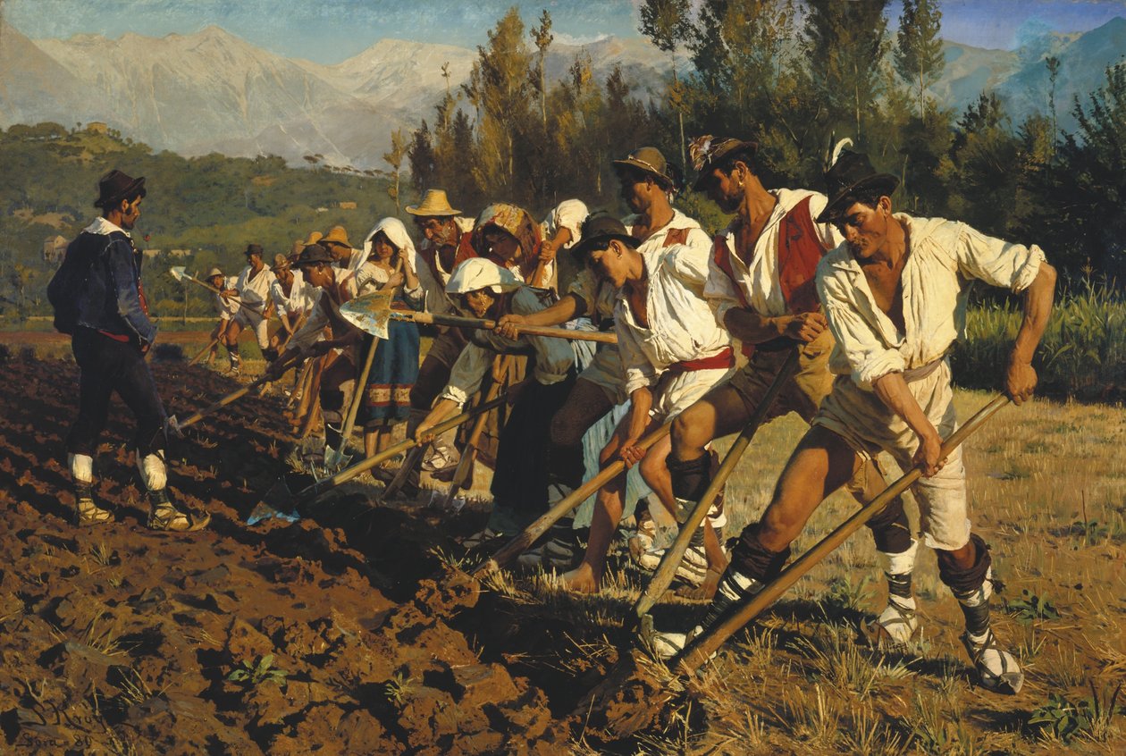 Italien markarbejdere tekijältä Peder Severin Krøyer