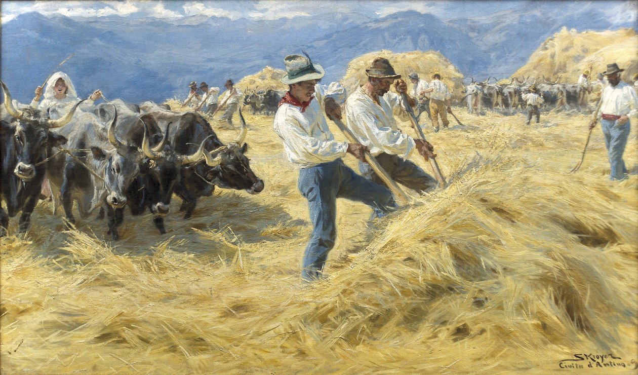 Tærskning ja Abruzzerne tekijältä Peder Severin Krøyer