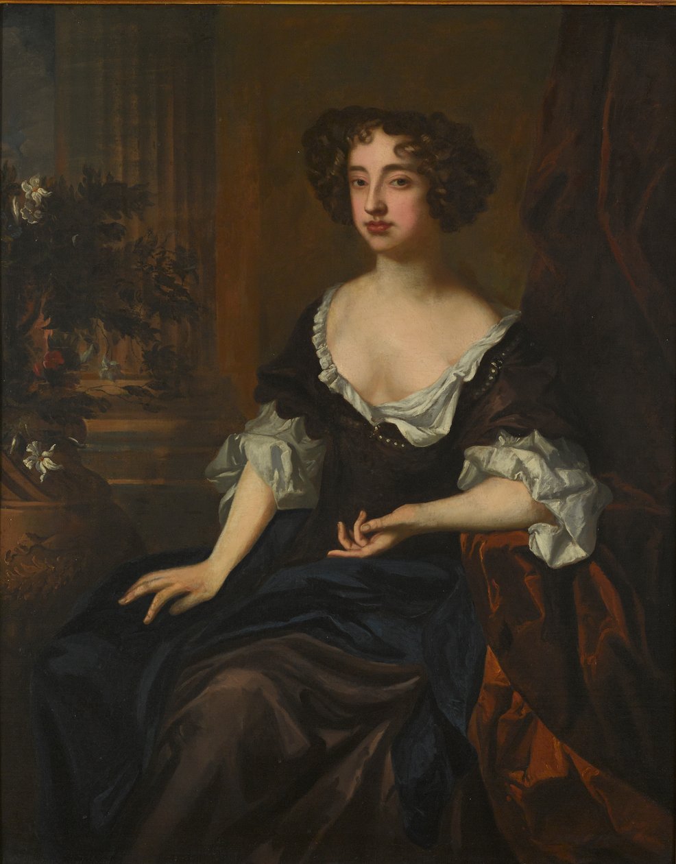 Mary of Modena (öljy kankaalle) tekijältä Peter (after) Lely