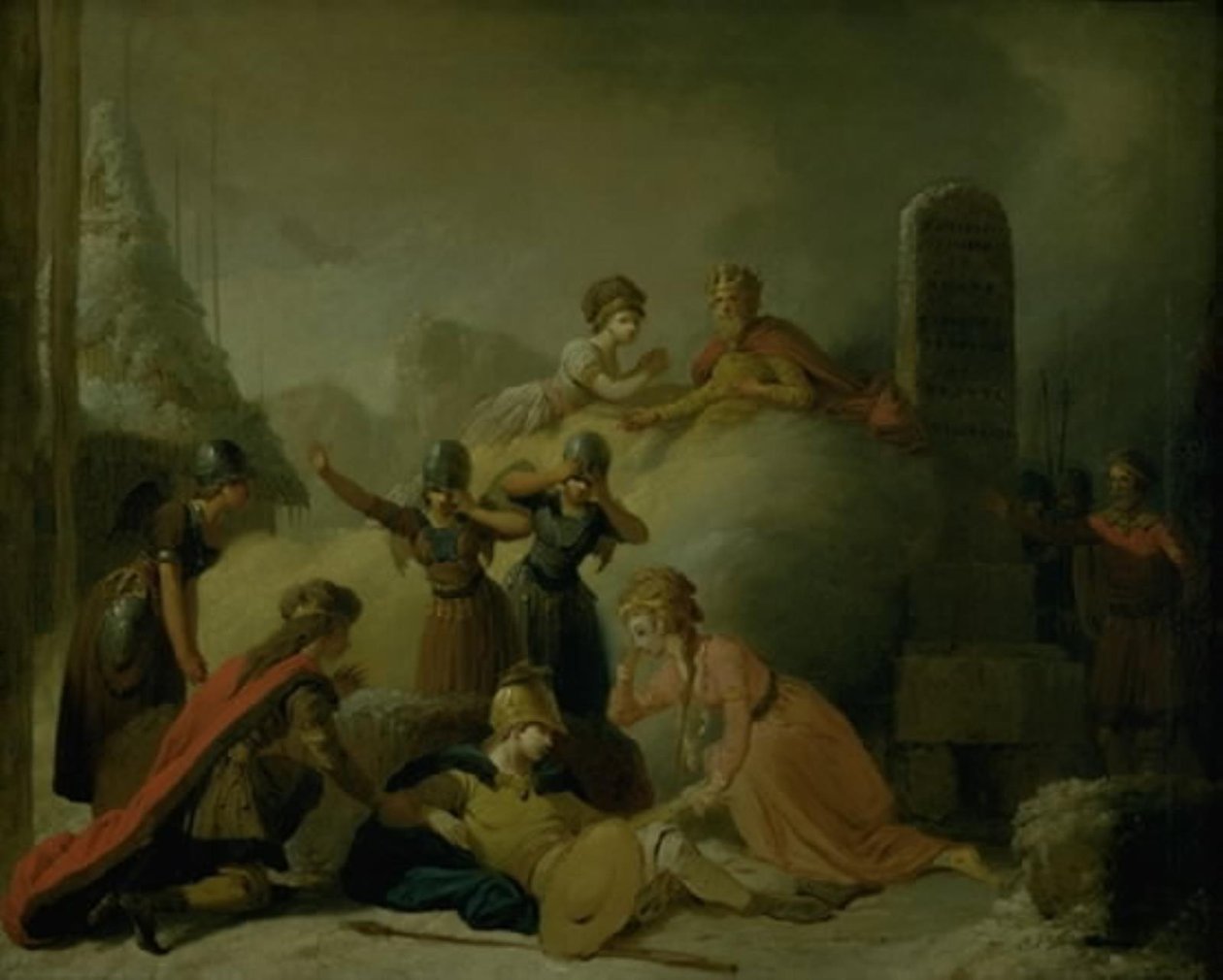 Johannes Ewaldin "The Death of Balder" viimeinen kohtaus tekijältä Peter Cramer